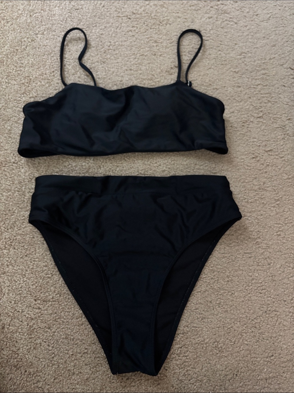 Black high waist bikini